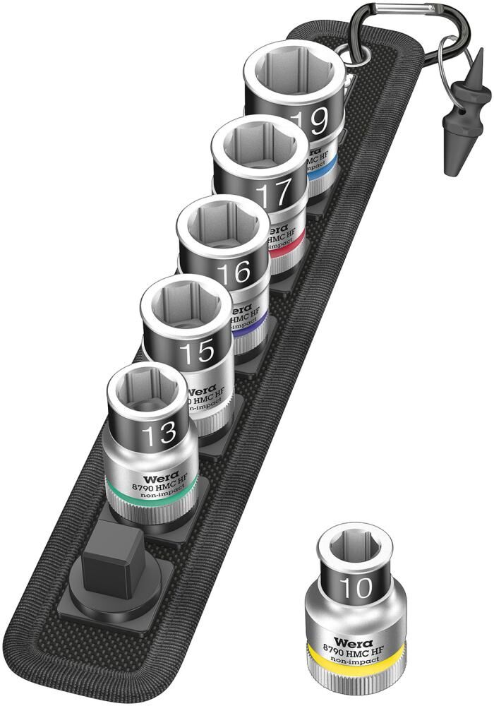 WERA Steckschl.Eins.-Grt. 1/2" 6tlg. Haltefunk. WERA Steckschl.Eins.-Grt. 1/2" 6tlg. Haltefunk.
