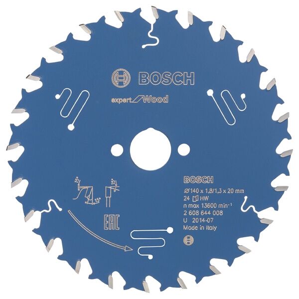 BOSCH Kreissägeblatt HW Expert 140x20x1,8 24T BOSCH Kreissägeblatt HW Expert 140x20x1,8 24T