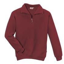 HAKRO ZIP Sweat-Shirt Mischgewebe 70%B/30%P, weinrot, Gr. 2XL