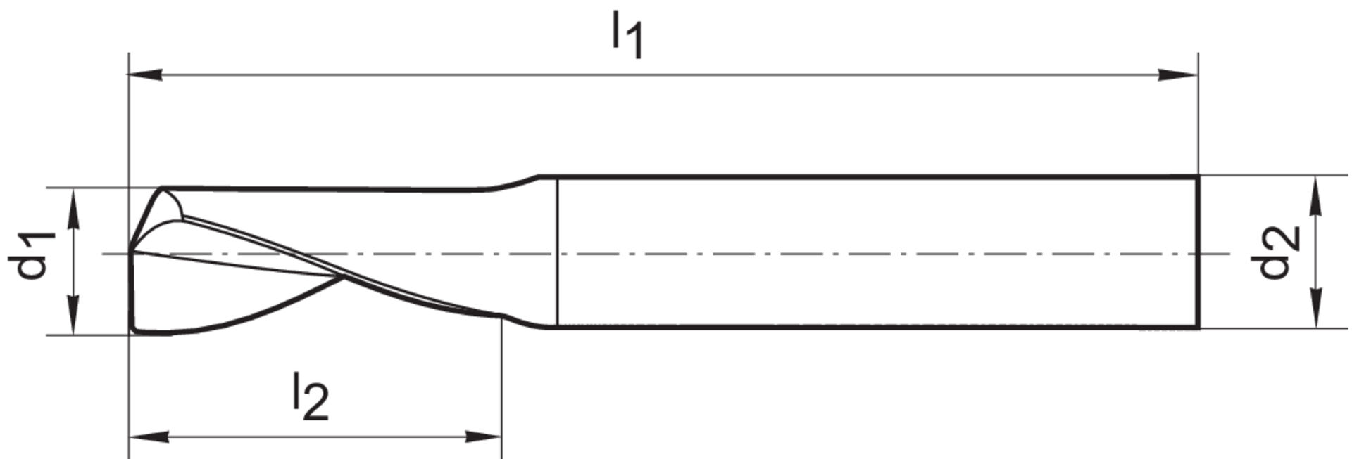 FORMAT Einzahnfräser WN VHM 8,0 mm