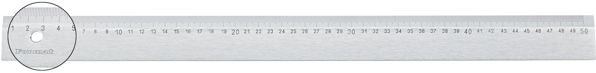FORMAT Stahllineal 500x40x5mm FORMAT Stahllineal 500x40x5mm