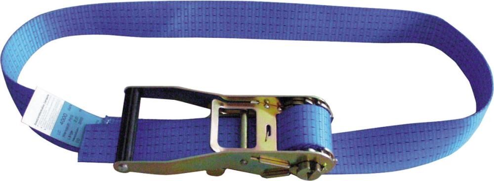 Ratschen-Zurrgurt einteilig, 50 mm x 6 m, blau Ratschen-Zurrgurt einteilig, 50 mm x 6 m, blau