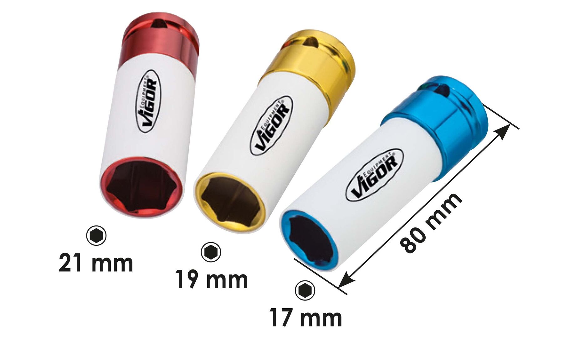 VIGOR Reifenwechsel-Set 5-tlg inkl. V4800 & 40-200Nm & 3 Steckschlüssel VIGOR Reifenwechsel-Set 5-tlg inkl. V4800 & 40-200Nm & 3 Steckschlüssel