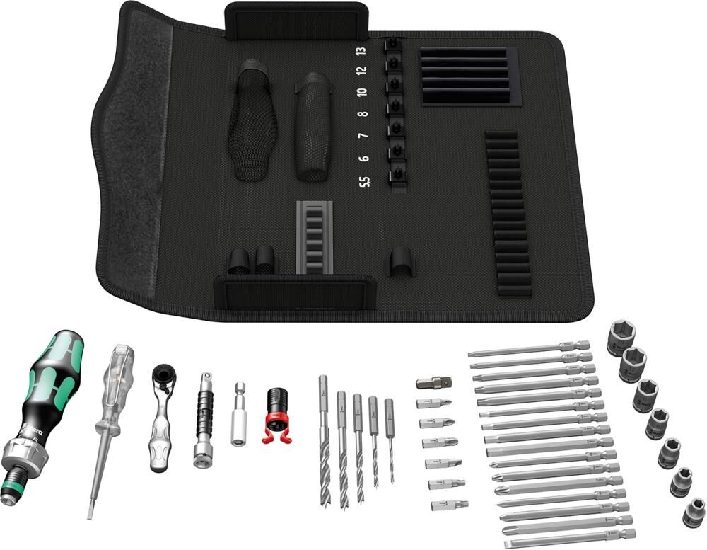 WERA Kraftform Kompakt 41-teilig H 1 für Holz WERA Kraftform Kompakt 41-teilig H 1 für Holz