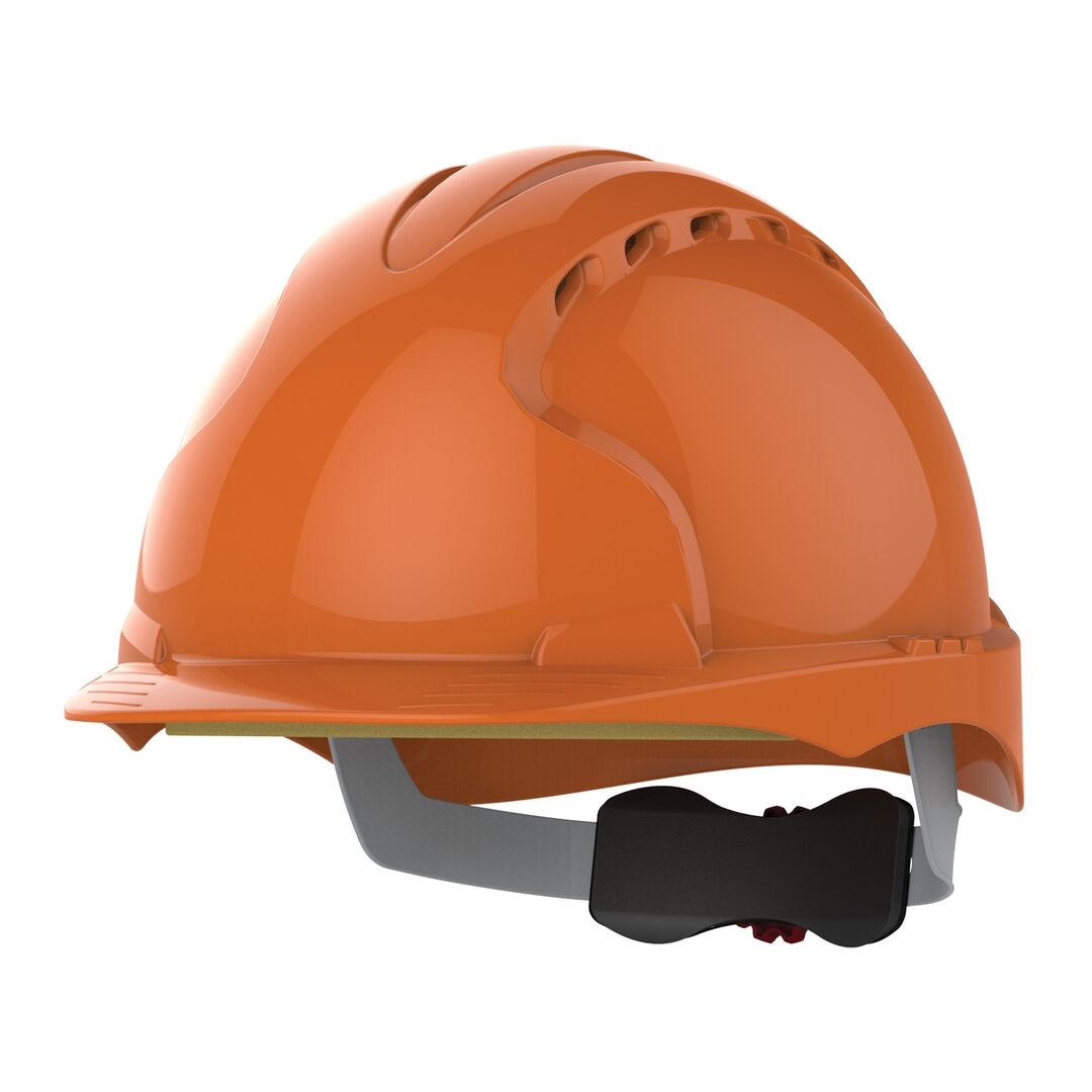 JSP Schutzhelm EVO3 AJF170 belüftet, mit Schirm, orange JSP Schutzhelm EVO3 AJF170 belüftet, mit Schirm, orange