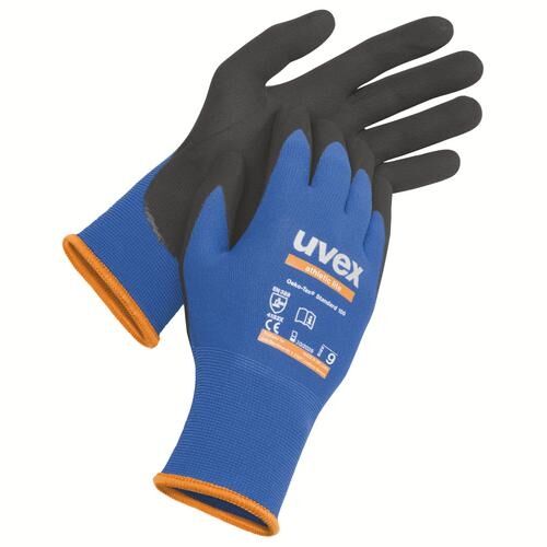 UVEX Montage-Handschuh athletic lite Gr. 8 Nitrilschaum blau/schwarz, 6002.7