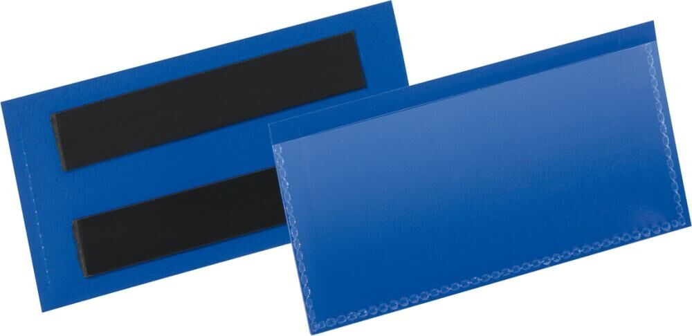 DURABLE Etikettentasche 174107 magnet. 100x38mm d.bl 50 St./Pack.