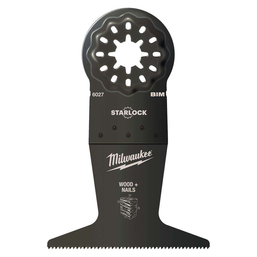 MILWAUKEE Tauchsägeblatt Starlock BiM 65 x 42 mm Schnitte in Holz mit Nägeln