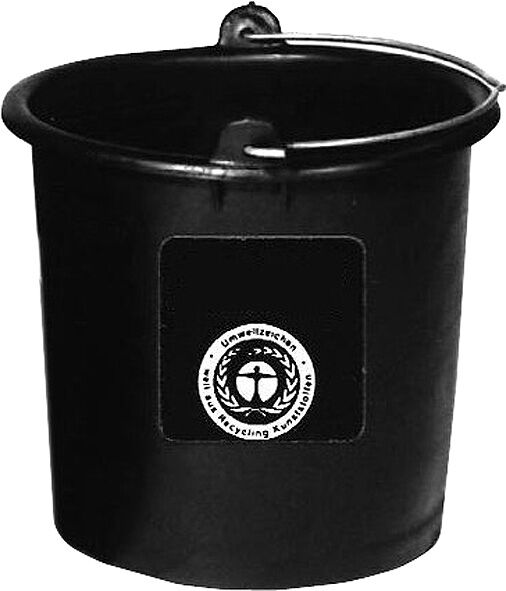 FORMAT Baueimer mit Knopfbügel 20L schwarz L-Skala FORMAT Baueimer mit Knopfbügel 20L schwarz L-Skala