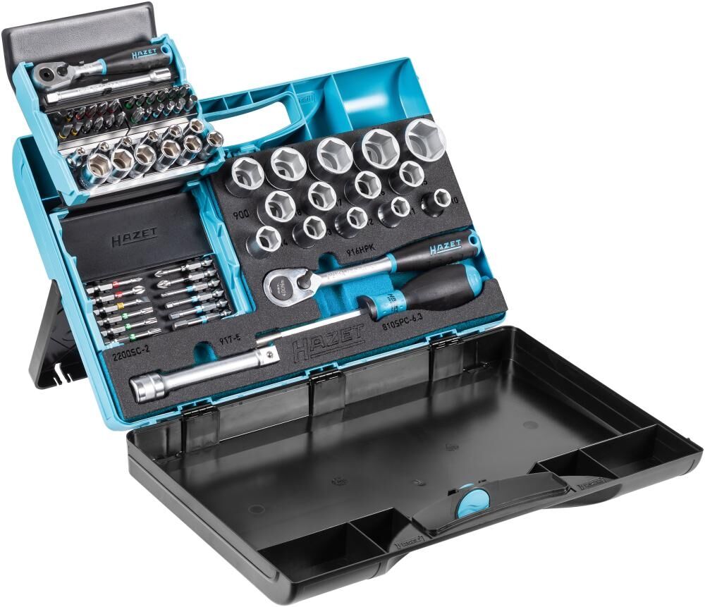 HAZET Steckschlüssel-Garnitur 953SC 68-teilig 1/4" & 1/2"