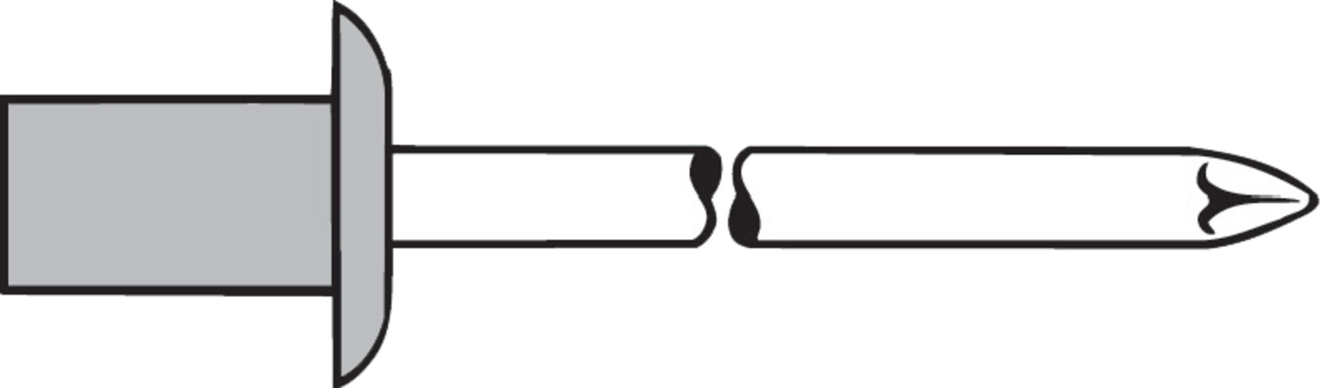 GESIPA Blindniet CAP AL/VA STAND Flachrundkopf 4x8mm GESIPA Blindniet CAP AL/VA STAND Flachrundkopf 4x8mm