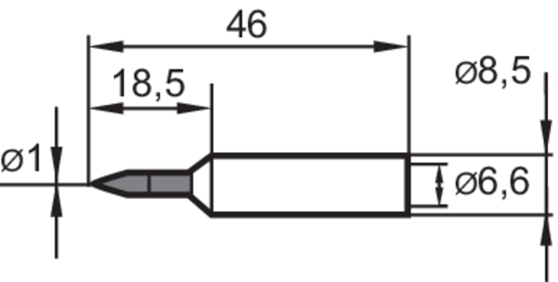ERSA LOETSPITZE BLEISTIFTSPIT 1,0mm SB ERSA LOETSPITZE BLEISTIFTSPIT 1,0mm SB