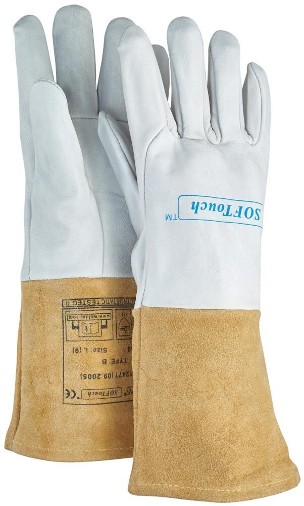 WELDAS Schweisserhandschuh 10-1009 Softtouch Argon 35 cm lang Gr. M/8 WELDAS Schweisserhandschuh 10-1009 Softtouch Argon 35 cm lang Gr. M/8