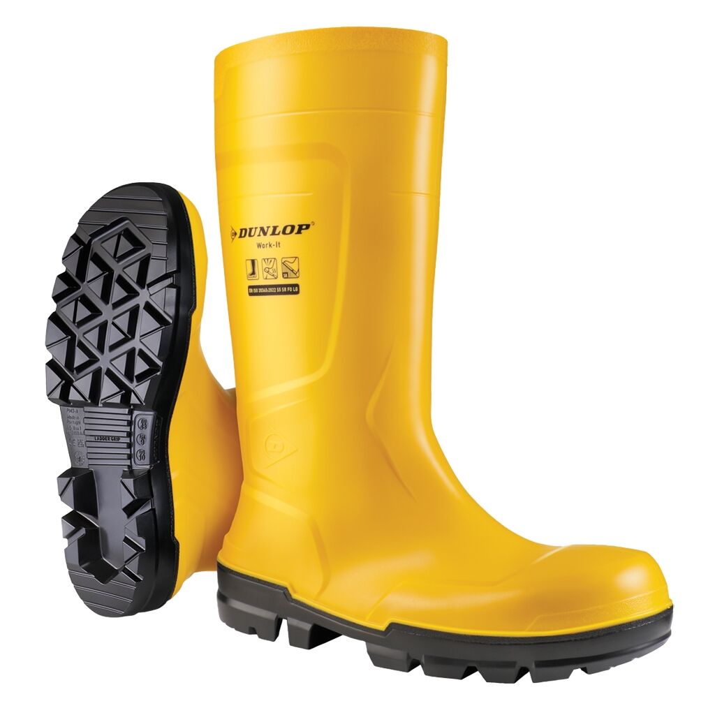 DUNLOP Sicherheits-Stiefel Work-It Full Safety Gr. 35 PVC gelb S5 SR NB2JF01 DUNLOP Sicherheits-Stiefel Work-It Full Safety Gr. 35 PVC gelb S5 SR NB2JF01