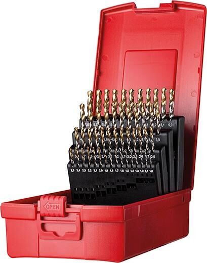 Dormer Spiralbohrer-Set HSS TiN 1,0-5,9mm Dormer Spiralbohrer-Set HSS TiN 1,0-5,9mm