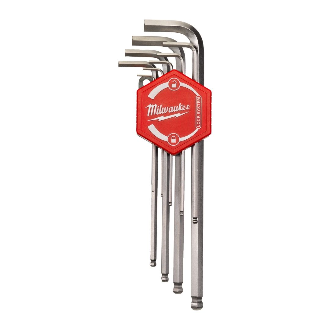MILWAUKEE Innensechskantschlüssel-Satz metrisch, 9-teilig, 1,5-10 mm