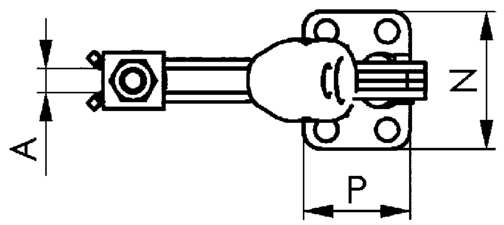 Senkrecht - Spanner 6800 NI Gr. 0 rostfrei AMF Senkrecht - Spanner 6800 NI Gr. 0 rostfrei AMF