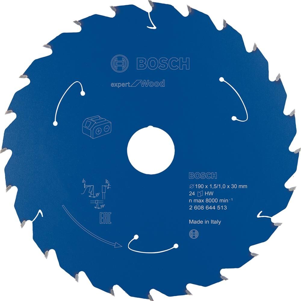 BOSCH HM Kreissägeblatt 190x1.5/1x30 Z 24