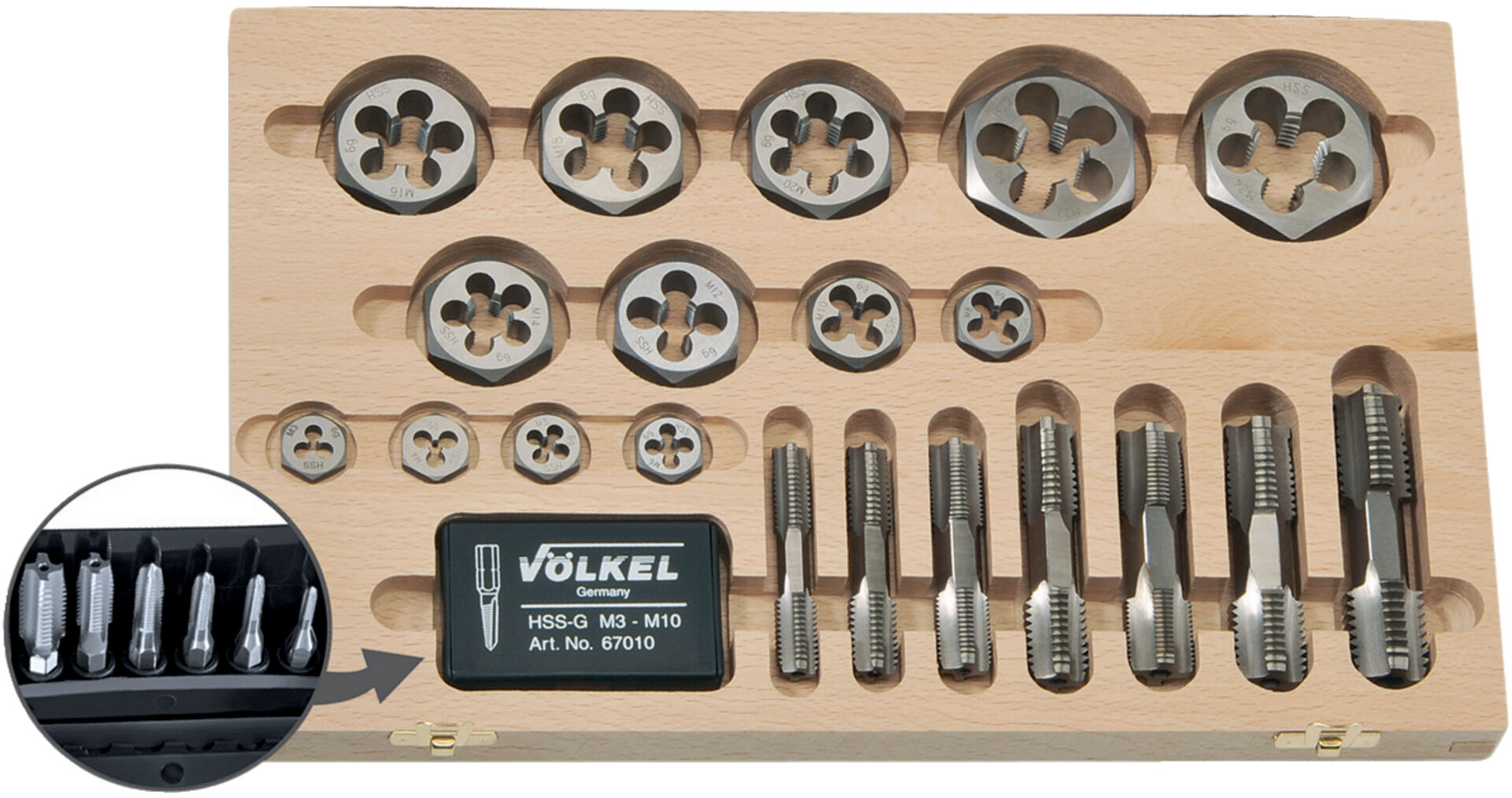 VÖLKEL Gewindebohrer doppels. M20 VÖLKEL Gewindebohrer doppels. M20