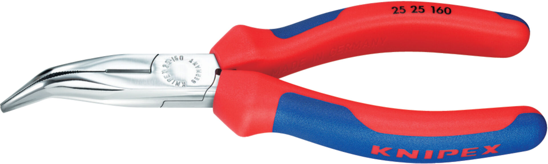 KNIPEX 25 25 160 Flachrundzange Schneide Mehrko.-Hülle verchromt 160 mm