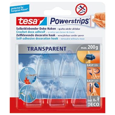 TESA Dekohaken Powerstrips 58900-00013 30mm tr 5St./Pack. TESA Dekohaken Powerstrips 58900-00013 30mm tr 5St./Pack.