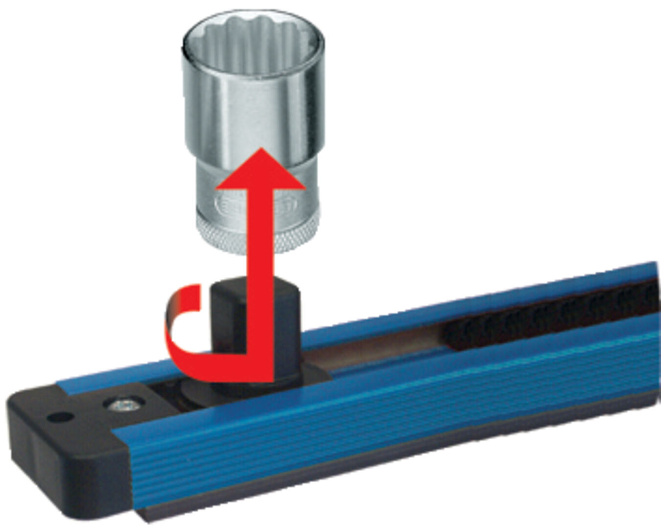 GEDORE Steckleiste 3/8" magnetisch, 480mm, 14Steckplätze, SL 3014, 1761099 GEDORE Steckleiste 3/8" magnetisch, 480mm, 14Steckplätze, SL 3014, 1761099