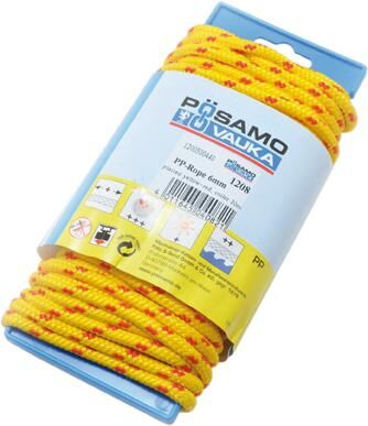 PP-Seil gefl. gelb/rot 6,0mmx20m auf Lg-Haspel PP-Seil gefl. gelb/rot 6,0mmx20m auf Lg-Haspel