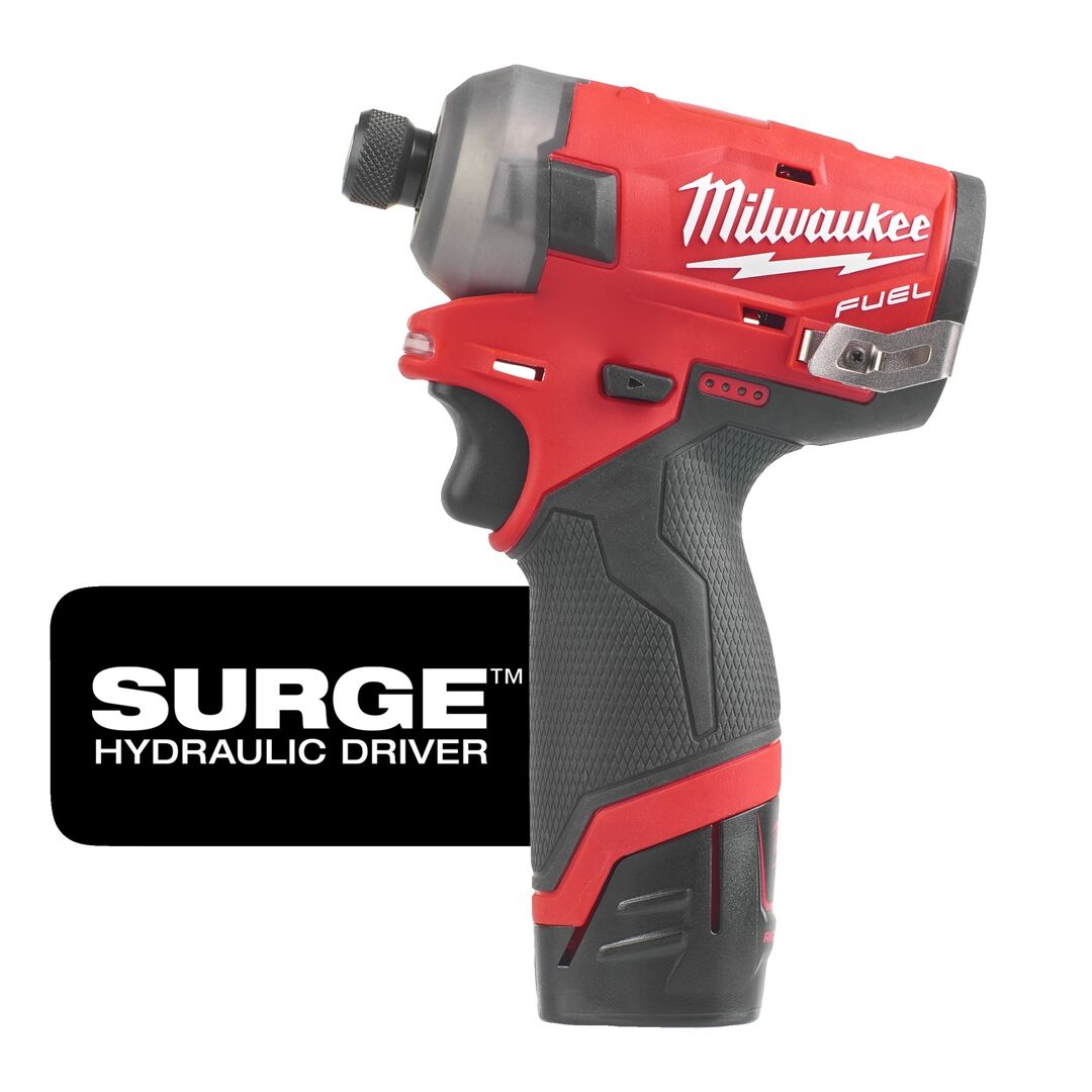 MILWAUKEE Akku-Impulsschrauber FUEL M12FQID-202X, 2x2Ah, Ladegerät, HD Box MILWAUKEE Akku-Impulsschrauber FUEL M12FQID-202X, 2x2Ah, Ladegerät, HD Box