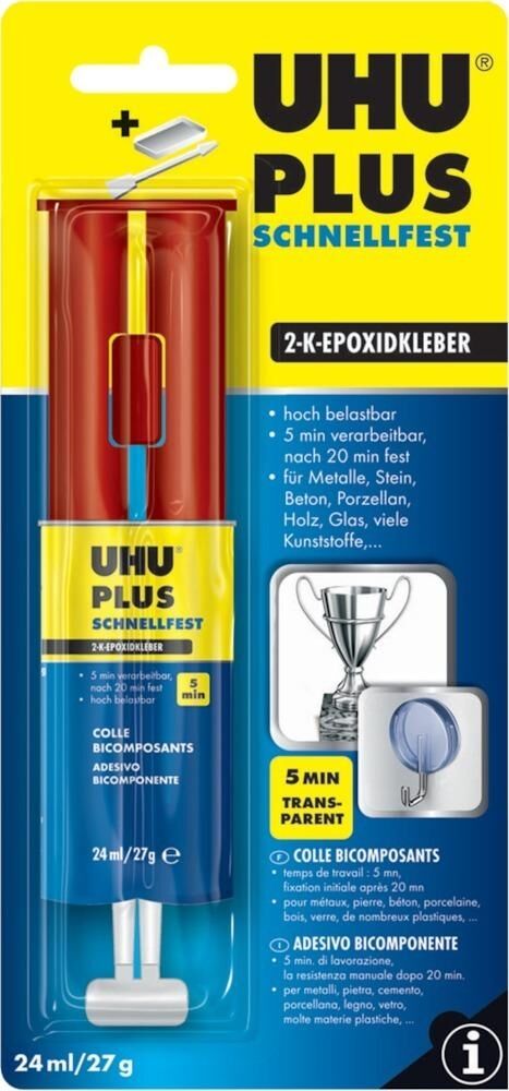 UHU UHU-plus schnellfest 2K-Spritze 27g 45725 4026700457254 UHU UHU-plus schnellfest 2K-Spritze 27g 45725 4026700457254