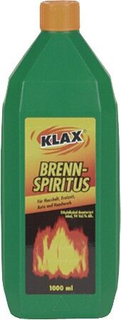 KLAX Brennspiritus 1 Liter Flasche KLAX Brennspiritus 1 Liter Flasche