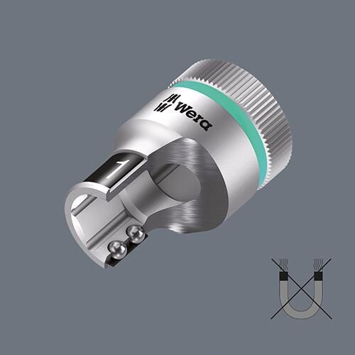 WERA Steckschl.Eins.-Grt. 1/2" 6tlg. Haltefunk. WERA Steckschl.Eins.-Grt. 1/2" 6tlg. Haltefunk.