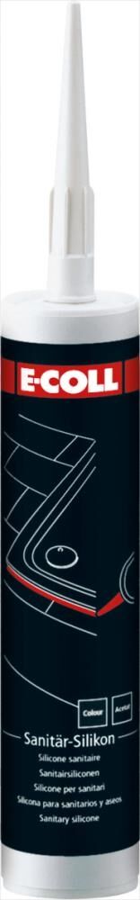 E-COLL EU Sanitär Silikon 310ml grau E-COLL EU Sanitär Silikon 310ml grau