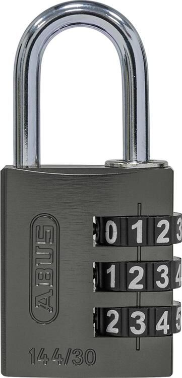 ABUS Zahlen-Hangschloss 144/30 titanium Lock-Tag ABUS Zahlen-Hangschloss 144/30 titanium Lock-Tag
