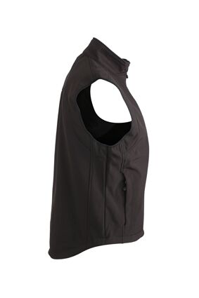 JN Mens Softshell Vest JN136 95%PES/5%EL, black, Größe M JN Mens Softshell Vest JN136 95%PES/5%EL, black, Größe M