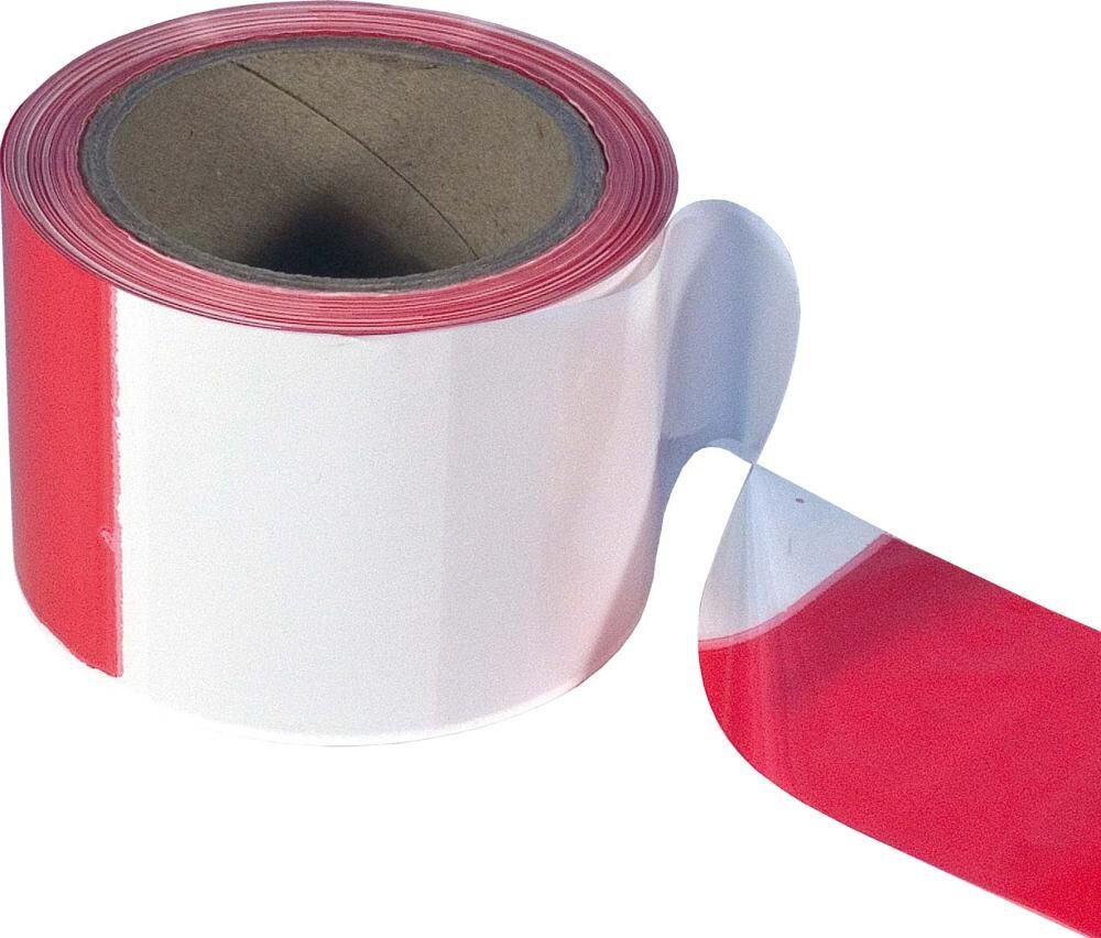 Absperrband rot/weiss 80mmx 66m Ring Absperrband rot/weiss 80mmx 66m Ring