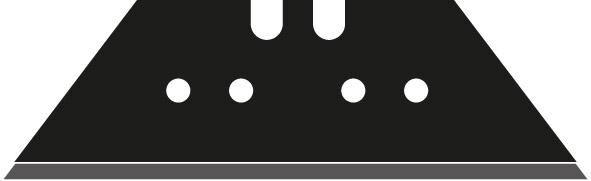 LUTZ Trapezklinge a 10St. Black 0,65mm LUTZ Trapezklinge a 10St. Black 0,65mm