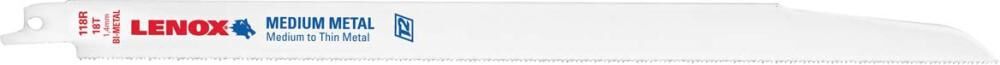 LENOX Säbelsägeblatt BI-METALL 5St. 305x19x0,9mm 18 Z LENOX Säbelsägeblatt BI-METALL 5St. 305x19x0,9mm 18 Z