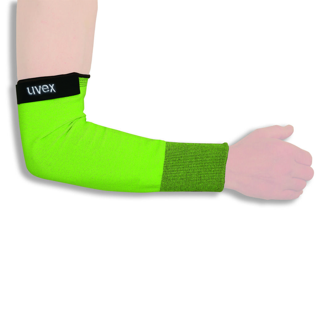UVEX Unterarm-Schnittschutz C500 sleeve Gr. L (9) Klettverschluss lime, 6049.1