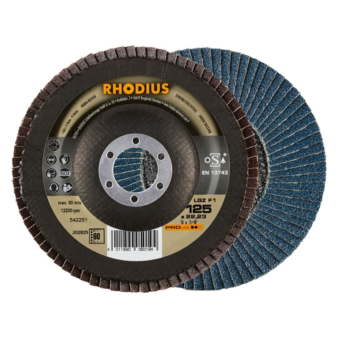 RHODIUS Lamellenschleifsch.LGZ F1 125mm K 60 RHODIUS Lamellenschleifsch.LGZ F1 125mm K 60