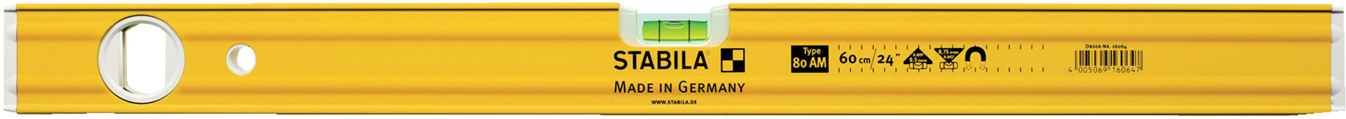 STABILA Wasserwaage LM mit Magnet 80ASM 100 cm