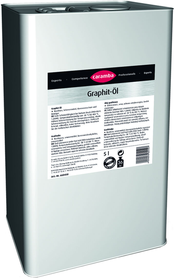 CARAMBA Universal Graphit-Öl 5L Kanister " Profi-Serie" CARAMBA Universal Graphit-Öl 5L Kanister " Profi-Serie"
