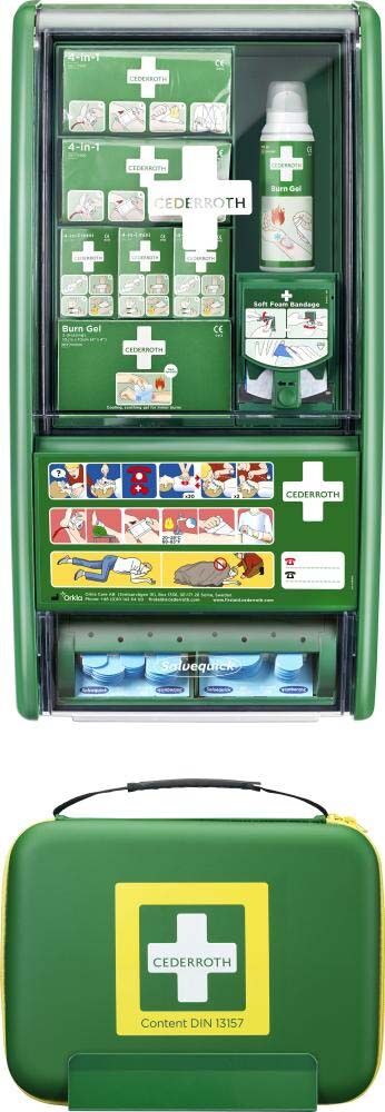 CEDERROTH Erste-Hilfe-/Brandwunden -Stat./DIN13157 CEDERROTH Erste-Hilfe-/Brandwunden -Stat./DIN13157