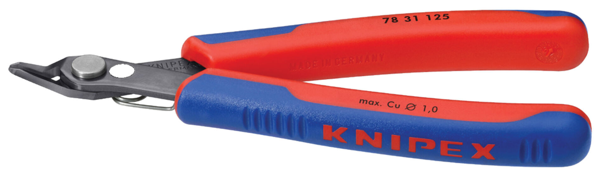 KNIPEX 78 31 125 Electronic Super Knips mit Mehrko.-Hülle brüniert 125 mm