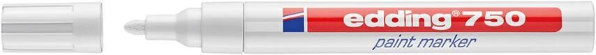 EDDING Lackmarker 750 4-750049 2-4mm Rundspitze permanent weiß EDDING Lackmarker 750 4-750049 2-4mm Rundspitze permanent weiß