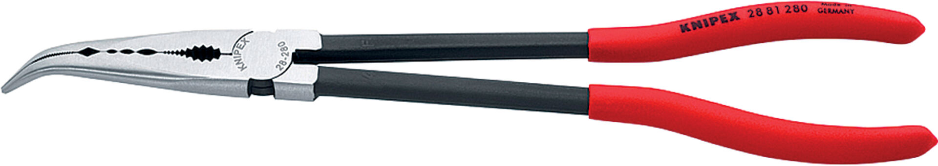 KNIPEX 28 81 280 Montierzange mit Querprofilen schwarz atramentiert 280mm KNIPEX 28 81 280 Montierzange mit Querprofilen schwarz atramentiert 280mm