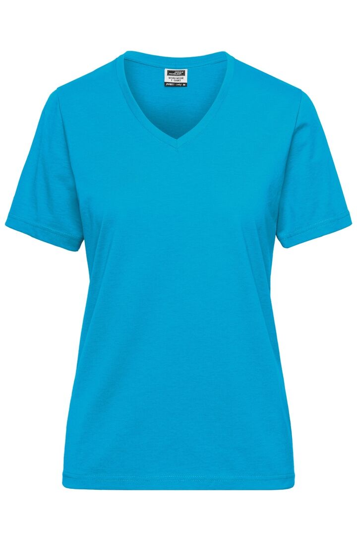 JN Damen Workwear  T-Shirt JN1807 turquoise, Größe XXL