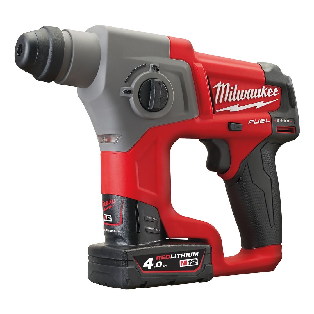 Milwaukee Akku-Bohrhammer 4.0Ah + HD Box M12 CH-402C