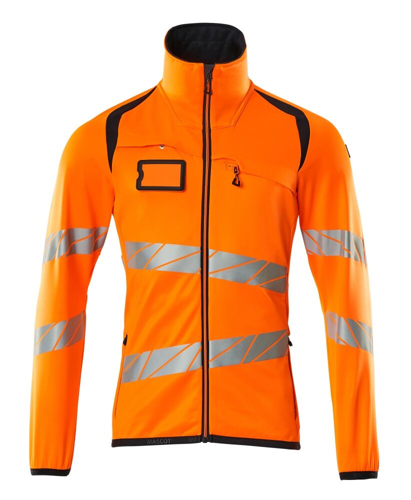 MASCOT Accel. Safe Fleece-Pullover m RV Gr. L hi-vis or/schwarzbl 19103-315