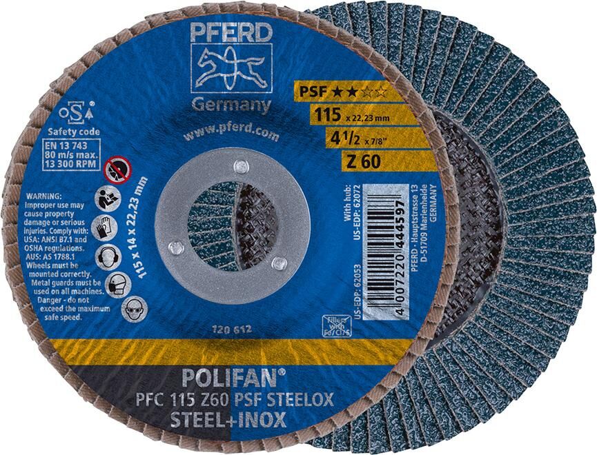PFERD POLIFAN PFC 115-22 Z 60 Plus PFERD POLIFAN PFC 115-22 Z 60 Plus