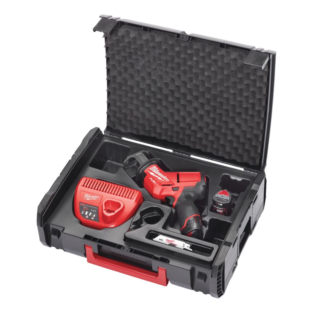 Milwaukee Akku- Säbelsäge 2.0Ah + HD Box M12 CHZ-202X Milwaukee Akku- Säbelsäge 2.0Ah + HD Box M12 CHZ-202X
